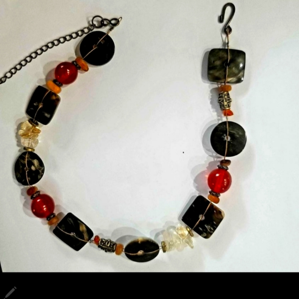 MODERN  BEAD ART TRENDY BOHO BEAD ACCENT ADJUSTABLE  LENGTH CASUAL TO DRESS TO I